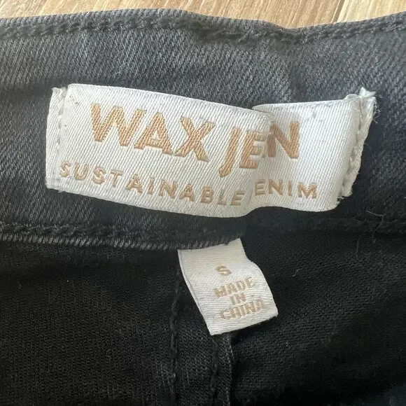 2 Pair Bundle Lot of Black & White Girls Jeans Shorts sz womens small kids 10/12 - Picture 6 of 8